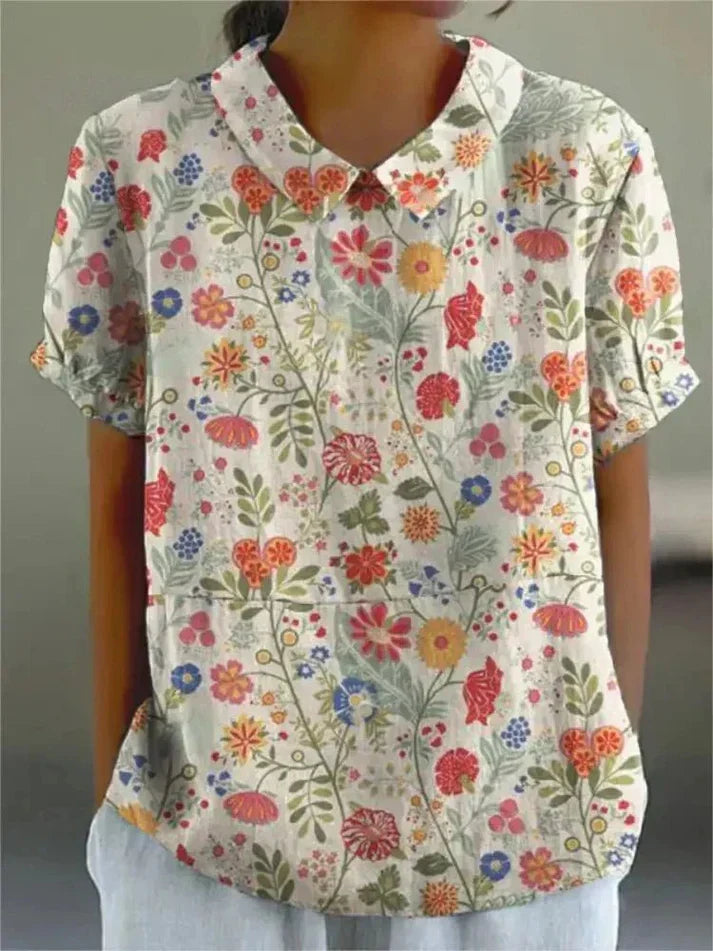 Chloe | Floral Short Sleeve Blouse