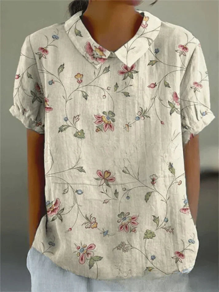 Chloe | Floral Short Sleeve Blouse
