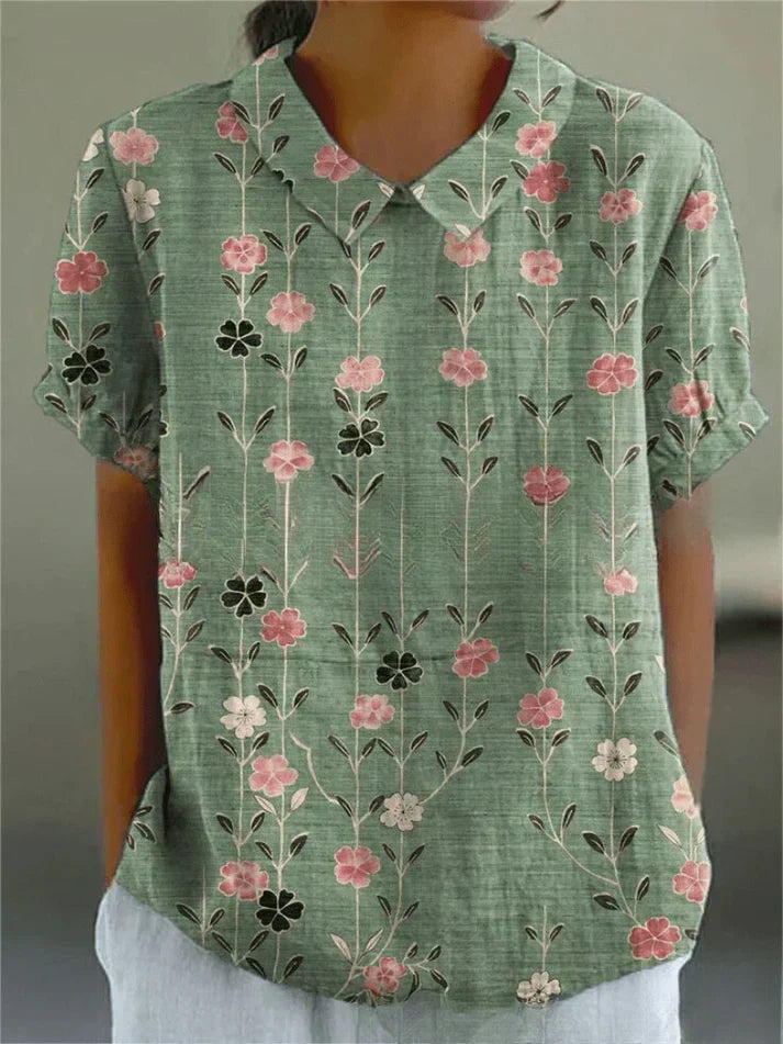 Chloe | Floral Short Sleeve Blouse