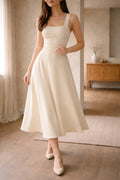 Seraphina | Square Neck Midi Dress