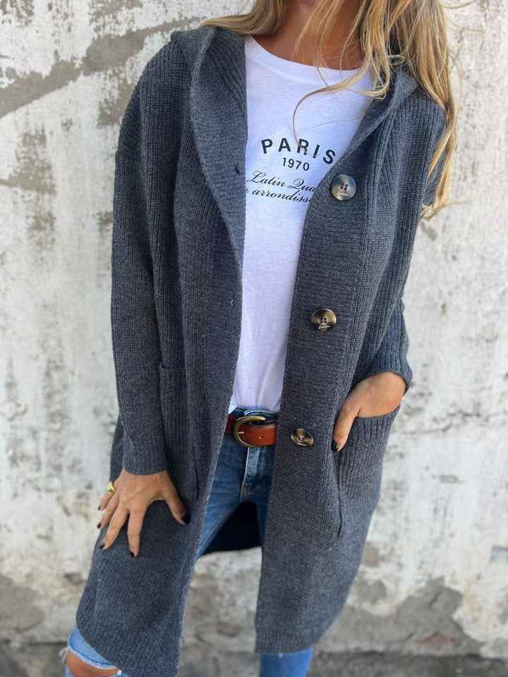 Geneva | Long hooded cardigan