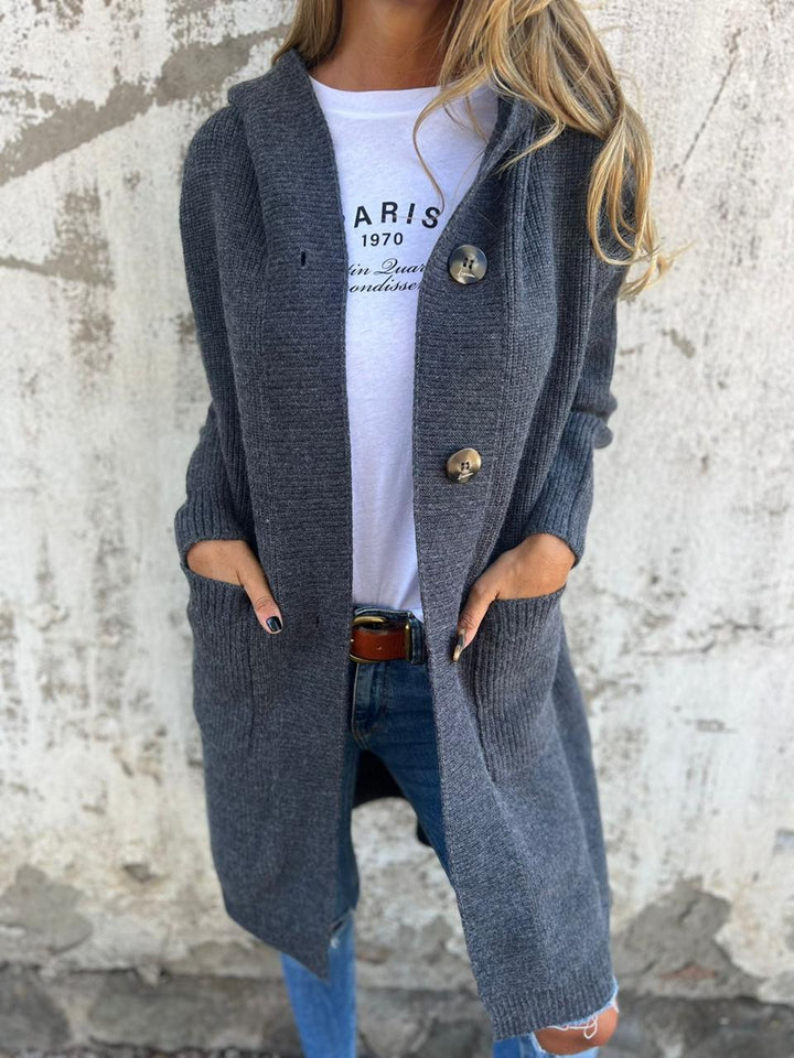 Geneva | Long hooded cardigan