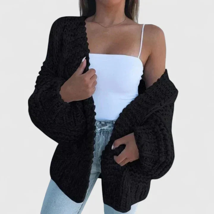 Gina | Chunky knit cardigan for women