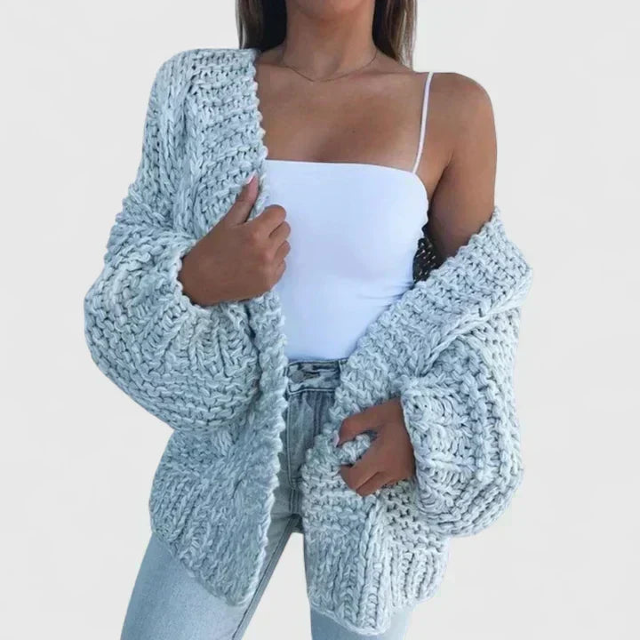 Gina | Chunky knit cardigan for women