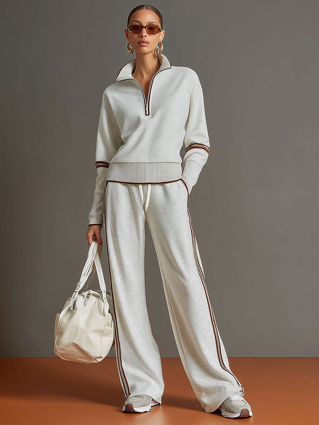 Thea | Blouse and wide-leg pants set