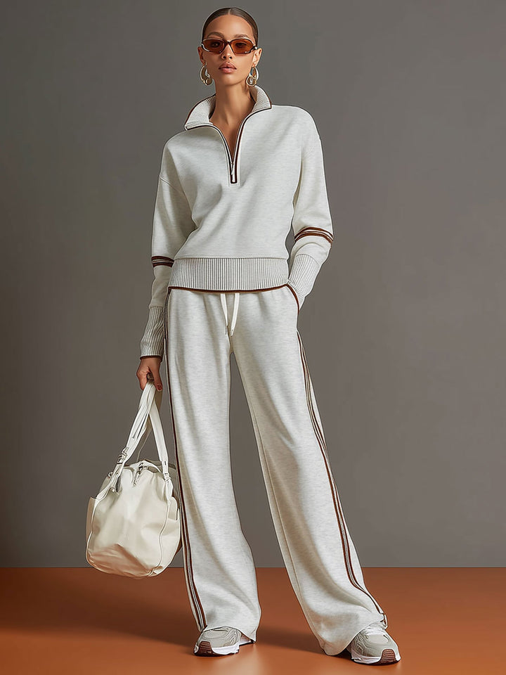 Thea | Blouse and wide-leg pants set