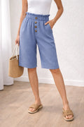 Harper | Paperbag Waist Bermuda Shorts