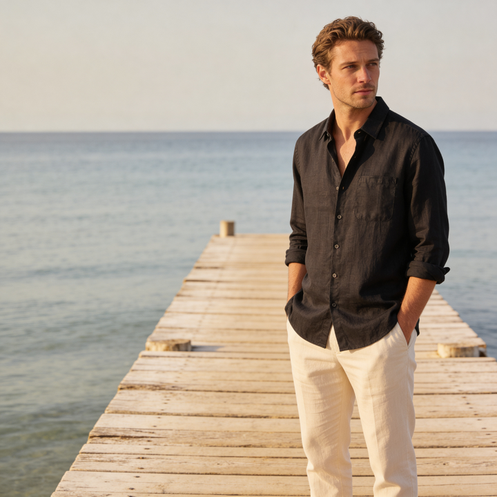Brooks | Men's Casual Linen Shirt