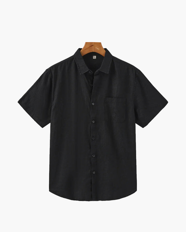 Asher | Men's Short Sleeve Linen Shirt