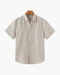 Asher | Men's Short Sleeve Linen Shirt