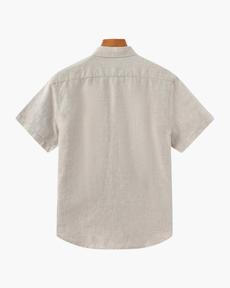 Asher | Men's Short Sleeve Linen Shirt