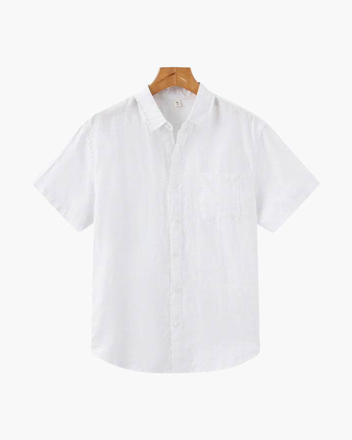 Asher | Men's Short Sleeve Linen Shirt