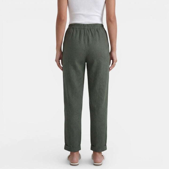 Cecily | High-Waisted Linen Pants