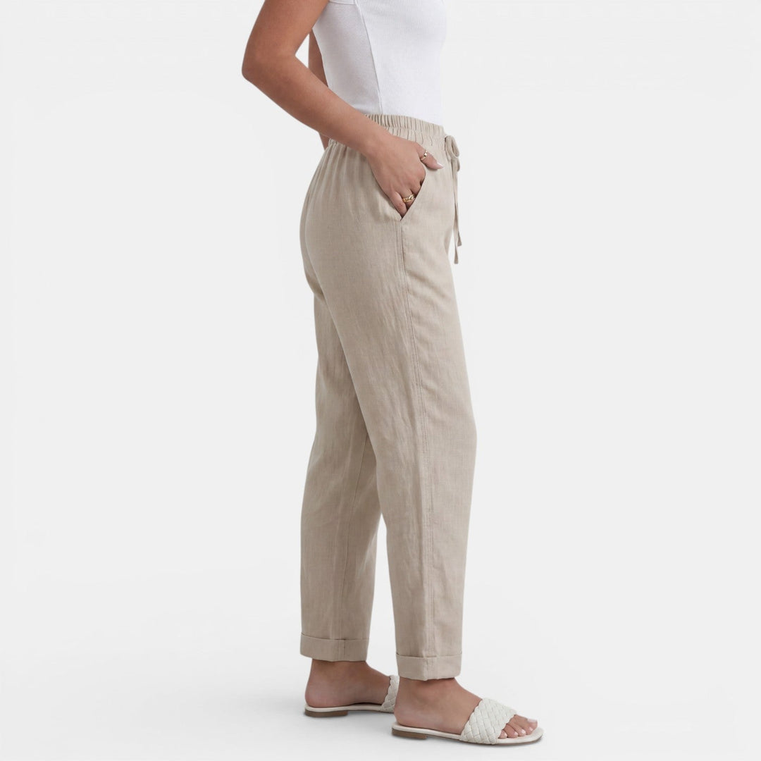 Cecily | High-Waisted Linen Pants