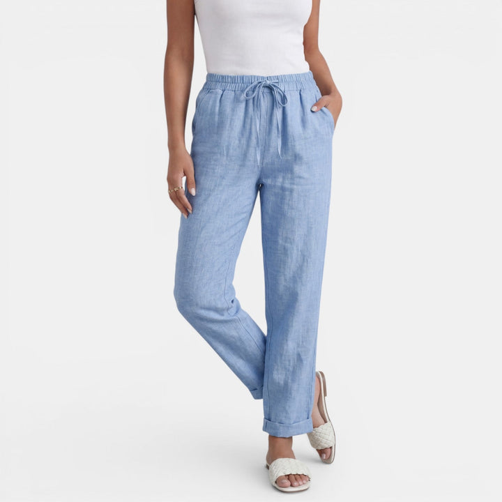 Cecily | High-Waisted Linen Pants