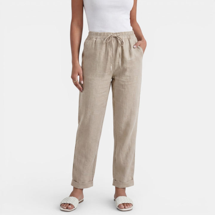 Cecily | High-Waisted Linen Pants