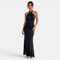 Quinlan | Elegant Halter Maxi Dress