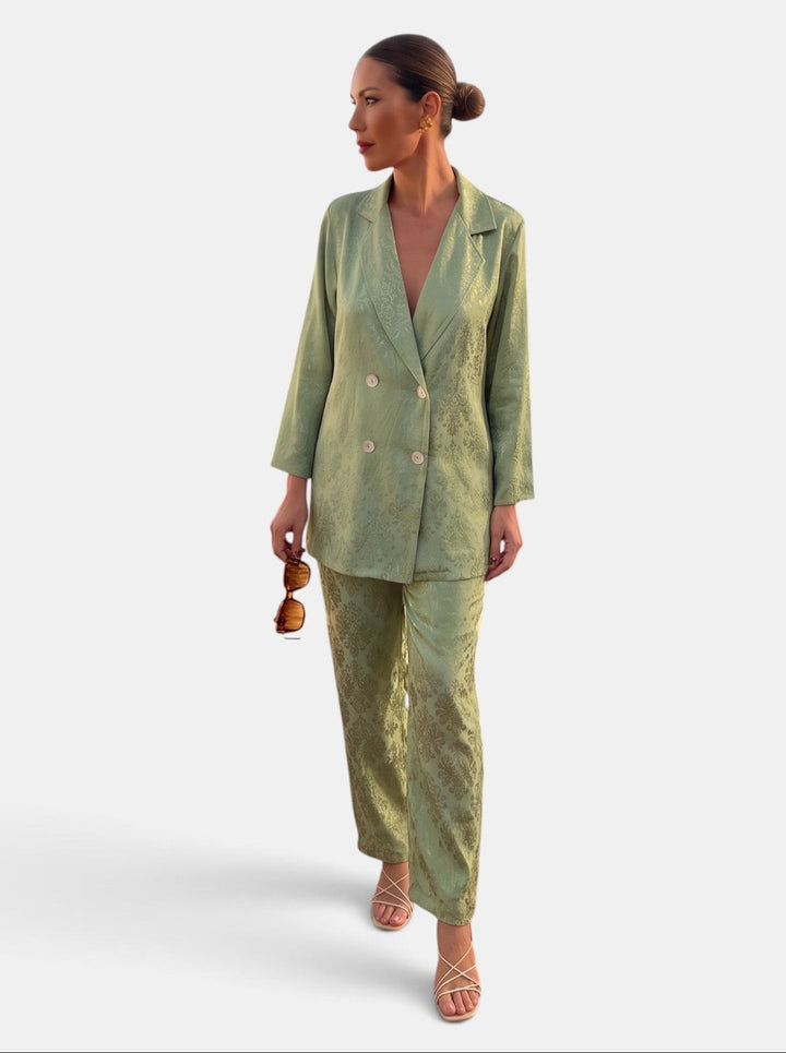 Della | Blazer and Wide-Leg Pant Set