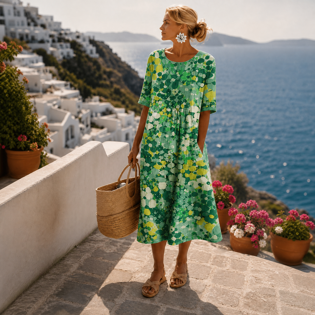 Sienna | Vintage Floral Midi Dress