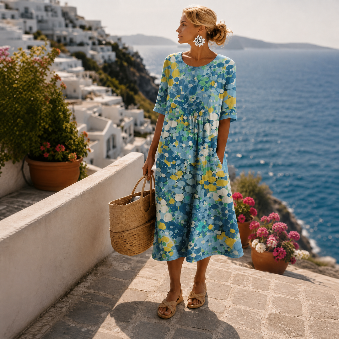 Sienna | Vintage Floral Midi Dress