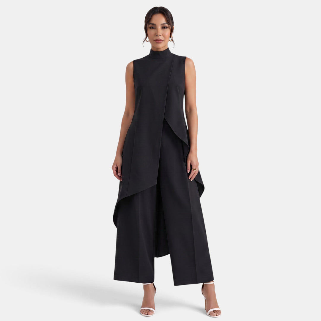 Fern | Asymmetrical high neck set