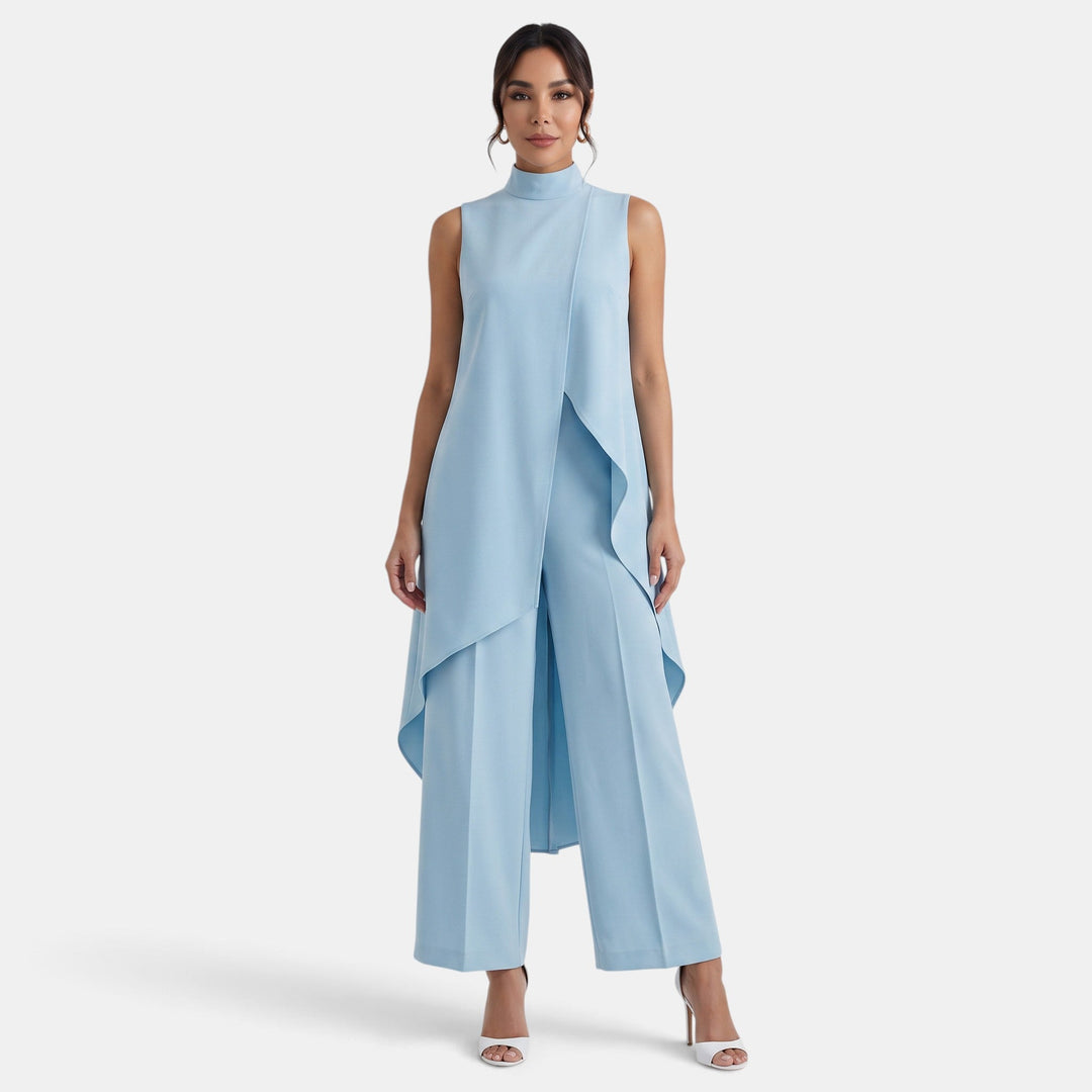 Fern | Asymmetrical high neck set