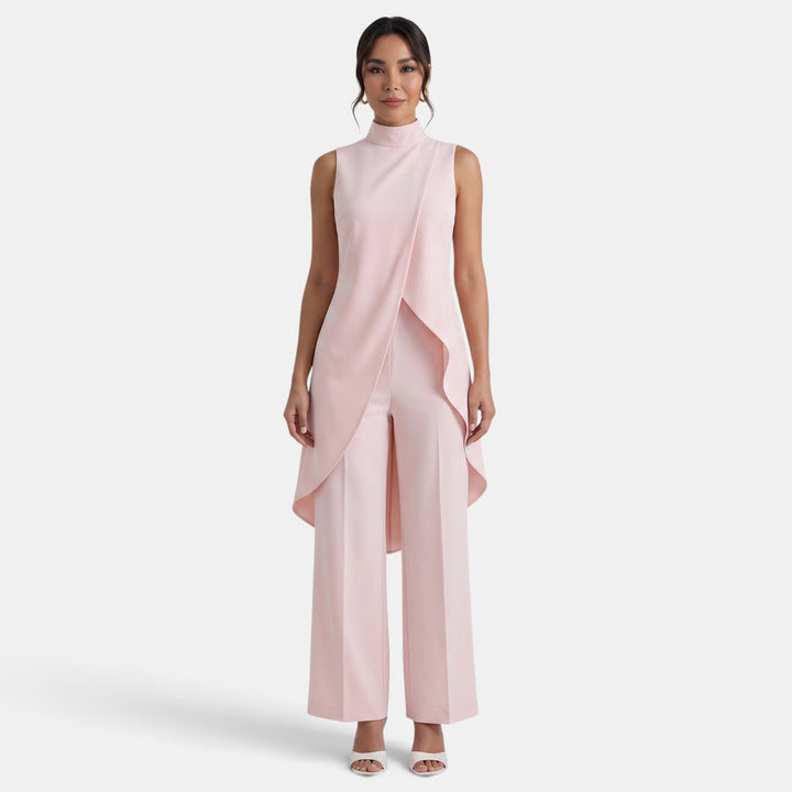 Fern | Asymmetrical high neck set