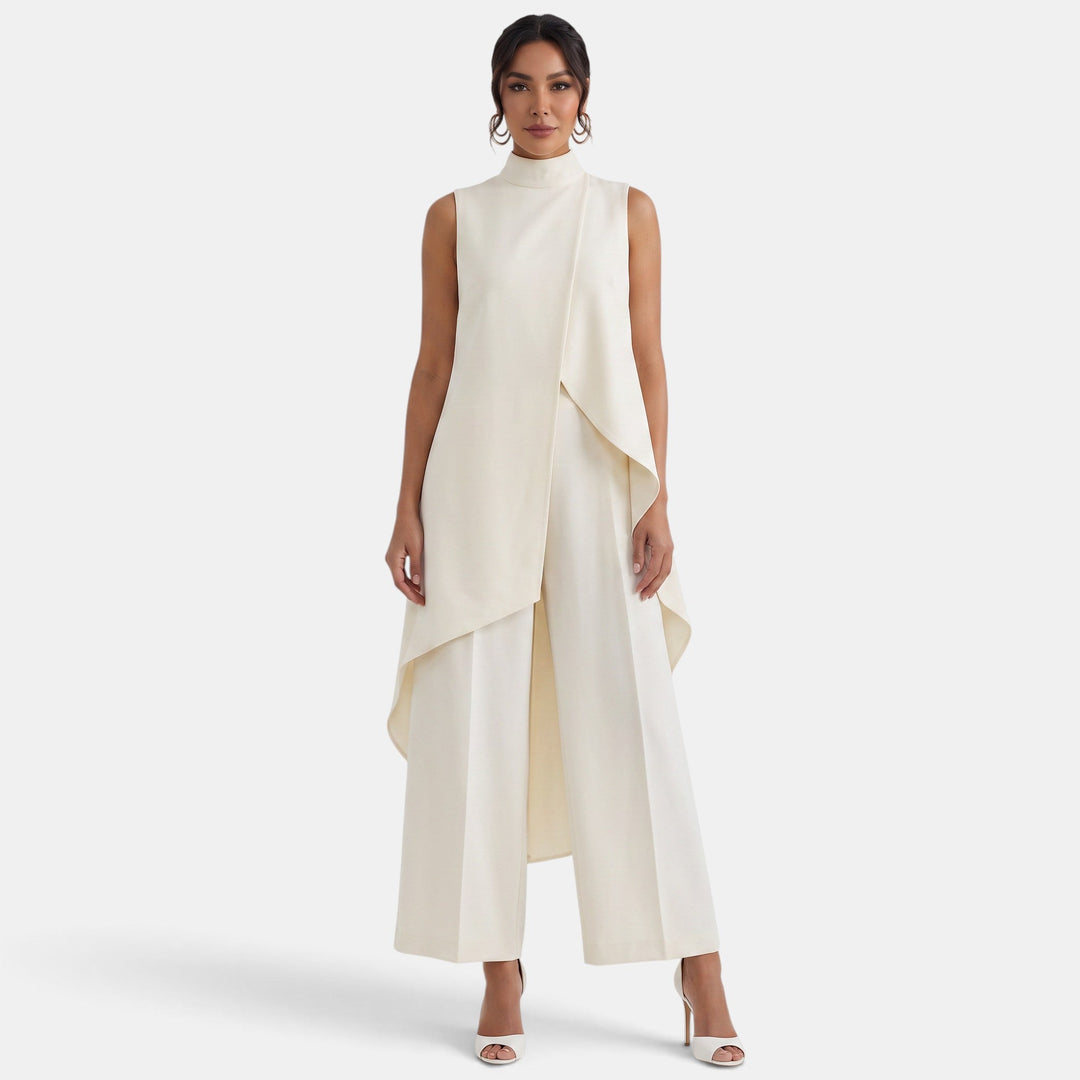 Fern | Asymmetrical high neck set