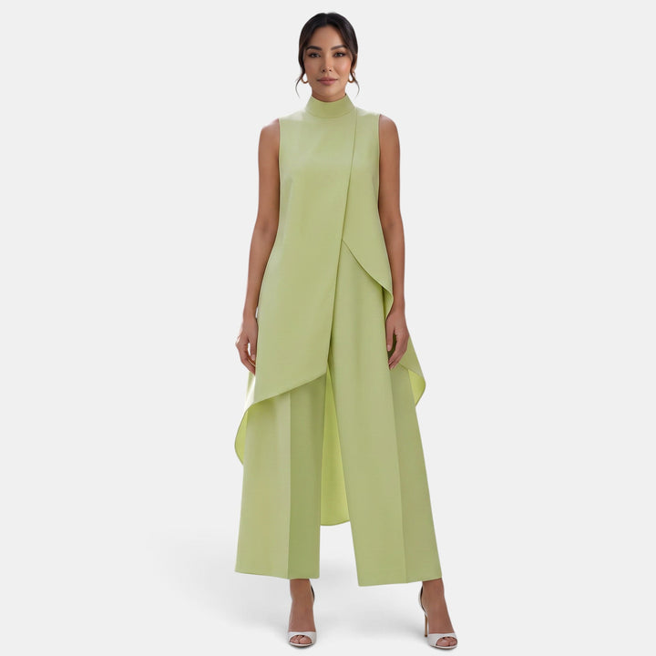 Fern | Asymmetrical high neck set