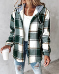Savannah | Cozy Plaid Hooded Shacket