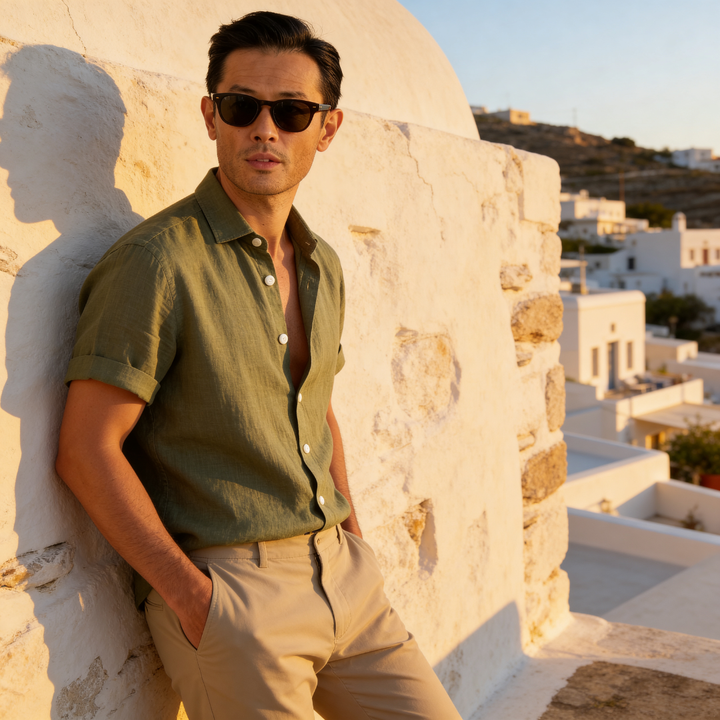 Hudson | Men's Lightweight Short Sleeve Summer Shirt