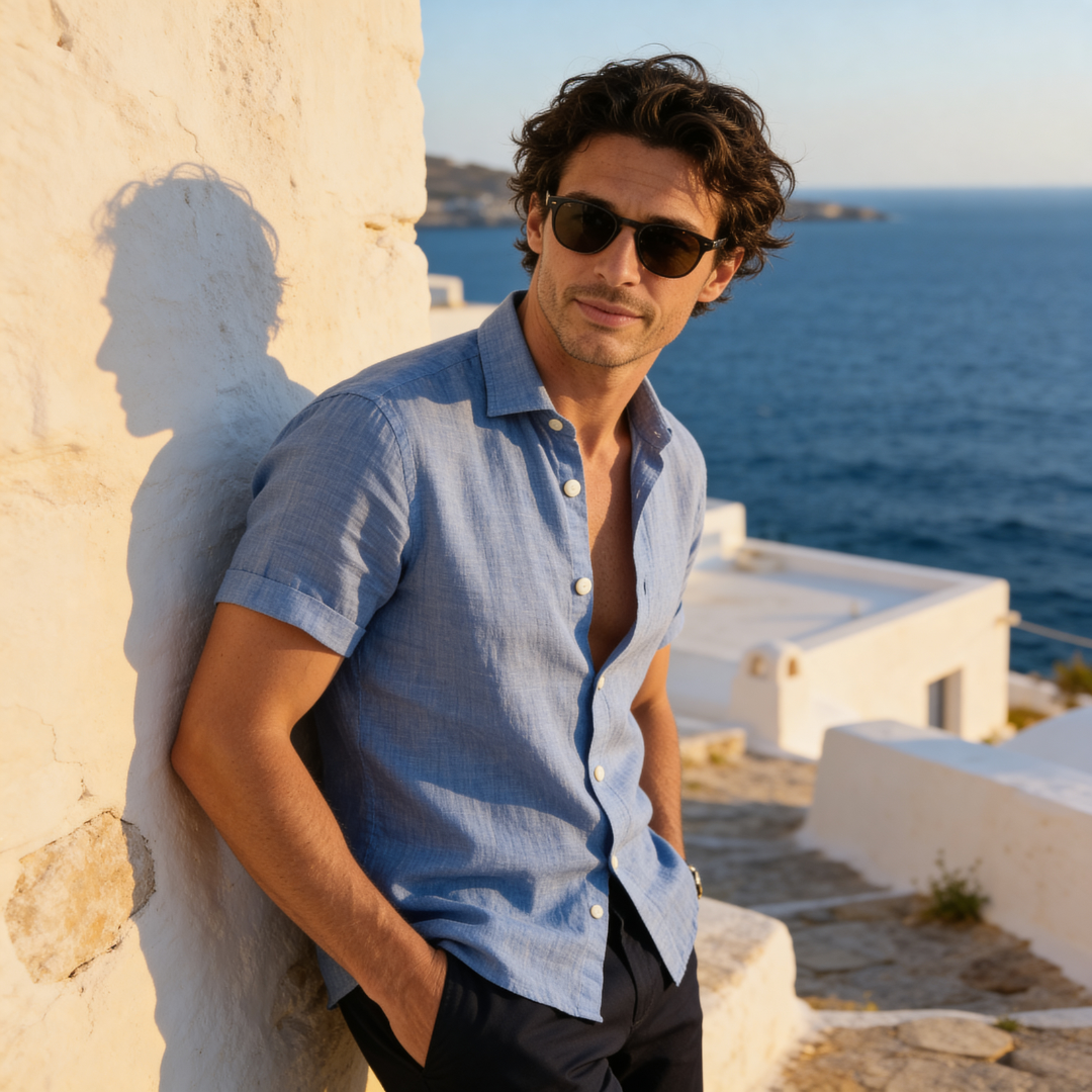 Hudson | Men's Lightweight Short Sleeve Summer Shirt