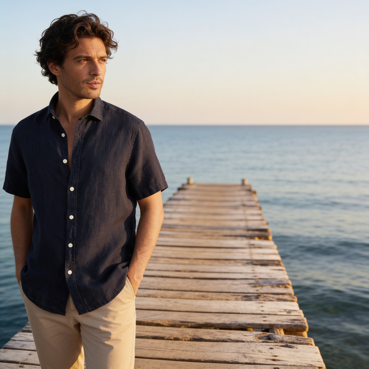 Hudson | Men's Lightweight Short Sleeve Summer Shirt