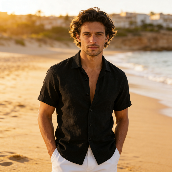 Hudson | Men's Lightweight Short Sleeve Summer Shirt