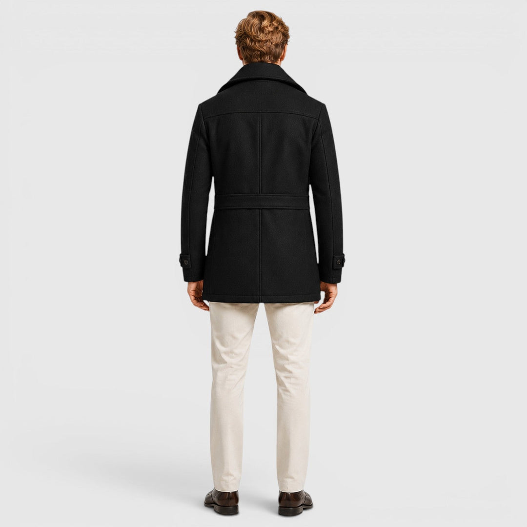 Preston | Men's Wool Blend Stand Collar Coat