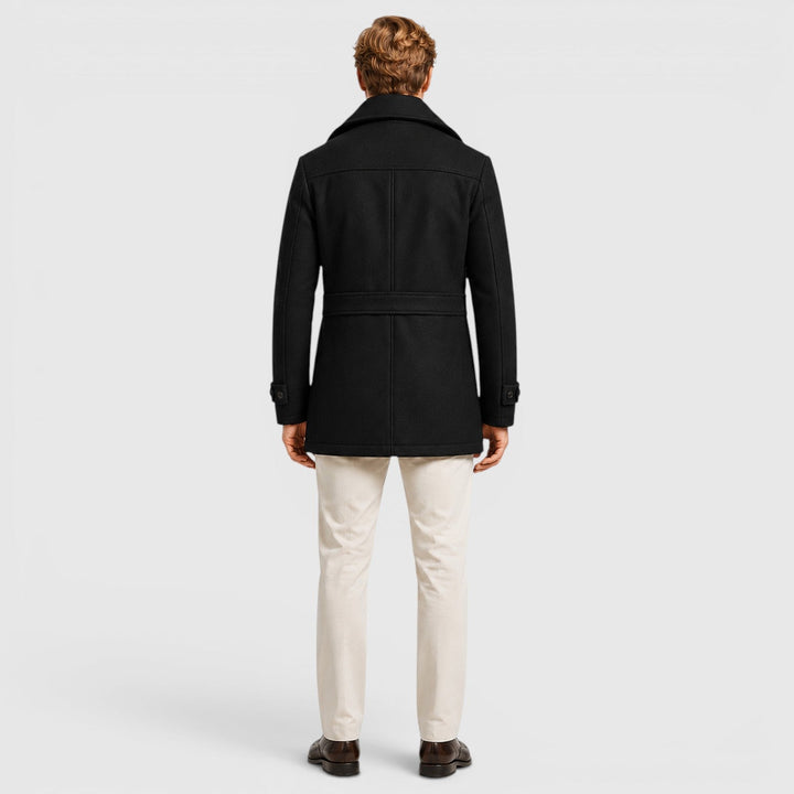 Preston | Men's Wool Blend Stand Collar Coat