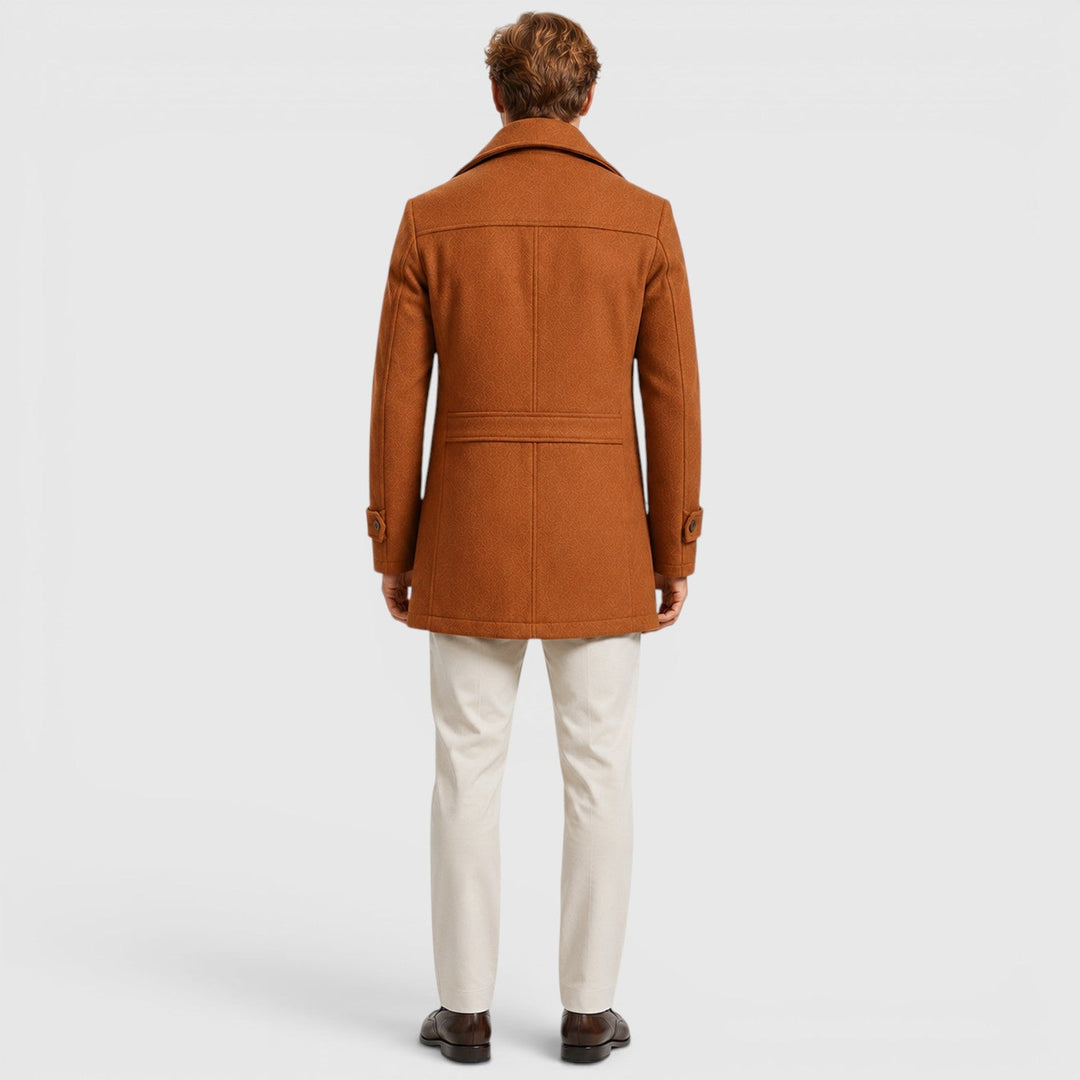 Preston | Men's Wool Blend Stand Collar Coat