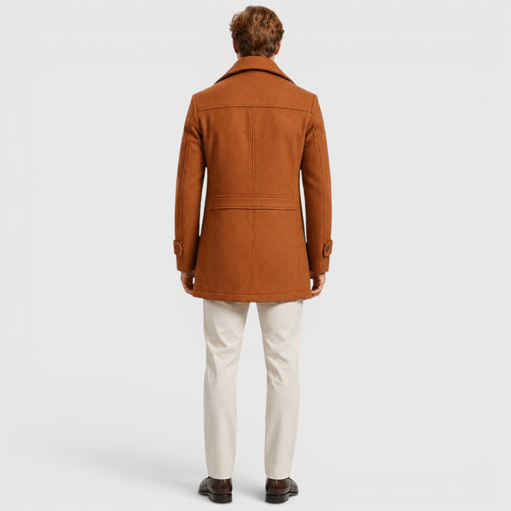 Preston | Men's Wool Blend Stand Collar Coat
