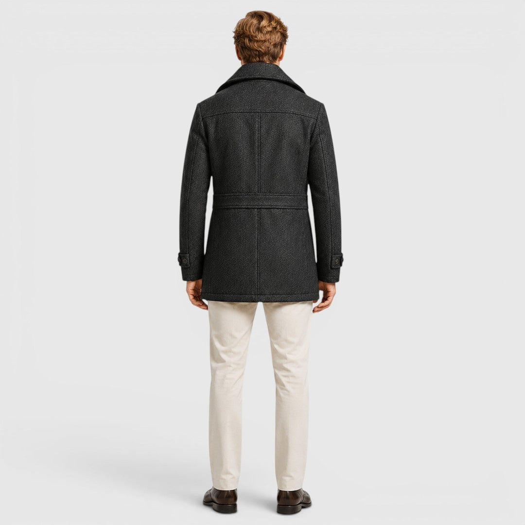 Preston | Men's Wool Blend Stand Collar Coat