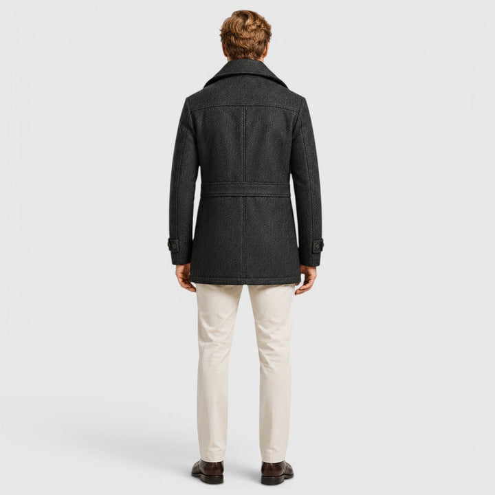 Preston | Men's Wool Blend Stand Collar Coat