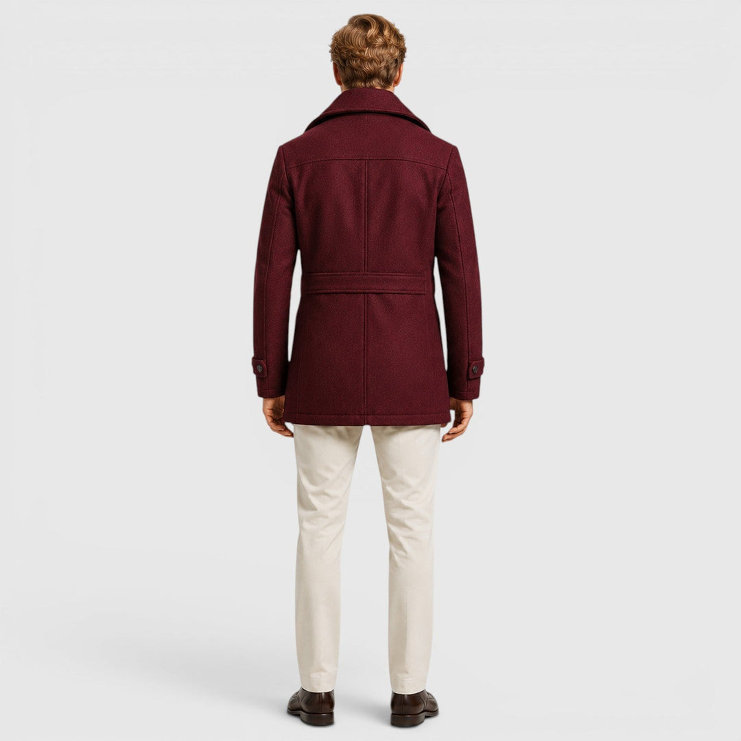 Preston | Men's Wool Blend Stand Collar Coat