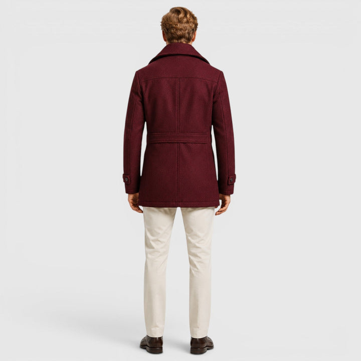 Preston | Men's Wool Blend Stand Collar Coat
