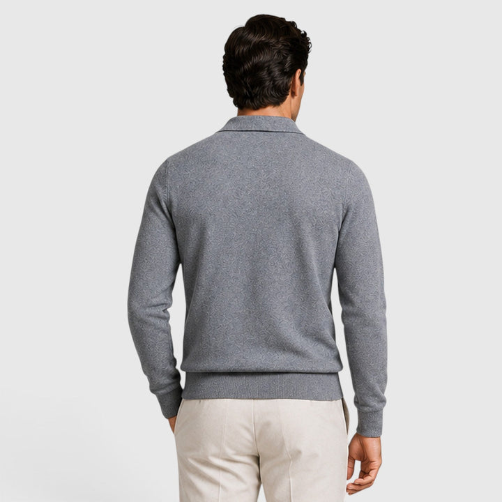 Travis | Men's Full Zip Knit Sweater