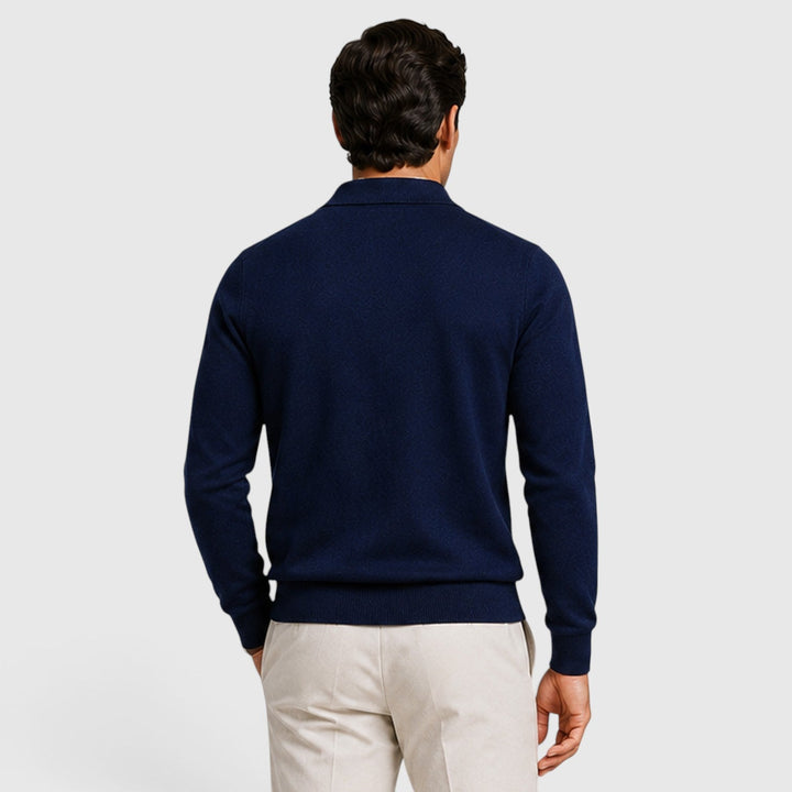 Travis | Men's Full Zip Knit Sweater