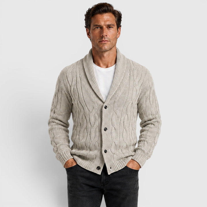 Warren | Men's Shawl Collar Chenille Cardigan