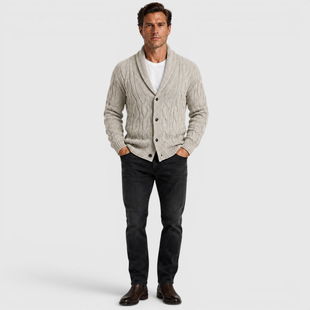 Warren | Men's Shawl Collar Chenille Cardigan