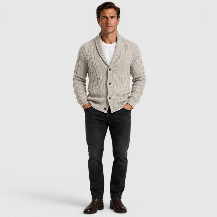 Warren | Men's Shawl Collar Chenille Cardigan