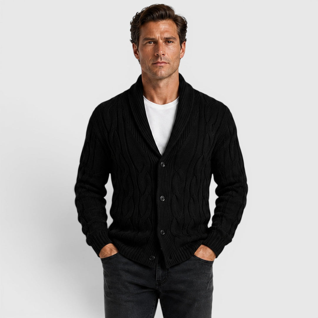 Warren | Men's Shawl Collar Chenille Cardigan