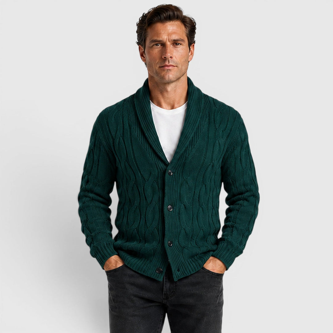 Warren | Men's Shawl Collar Chenille Cardigan