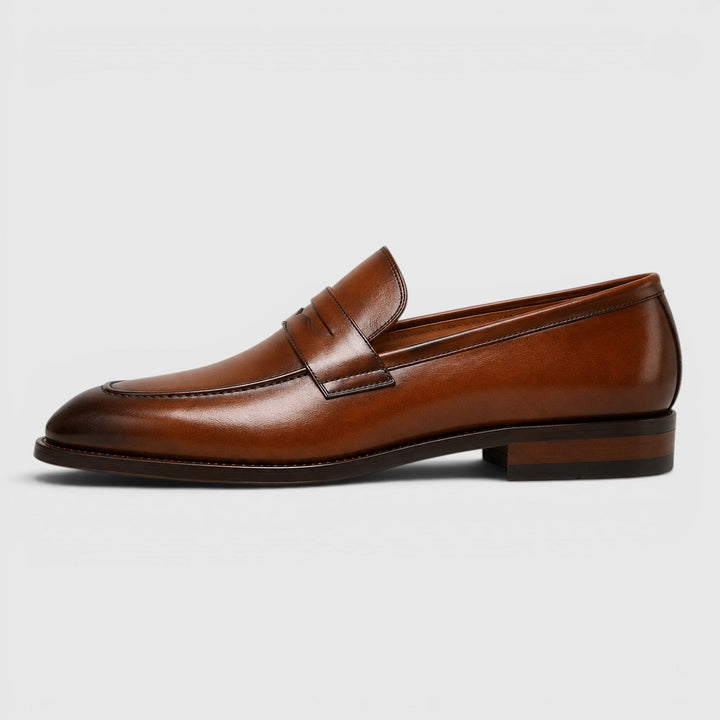Bennett | Men's Leather Square Toe Loafers